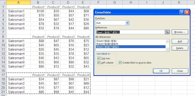 Consolidate references