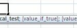 Excel if function logical test true false