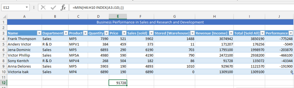 How to Use Index Function in Excel - Best Excel Tutorial