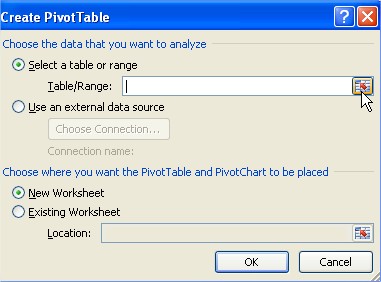 Create PivotTable