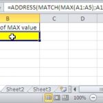 Excel MAX value range