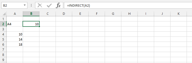 Using Simple Indirect Function