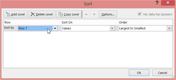 Excel sorting Way how to sort