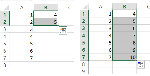 fill series double click