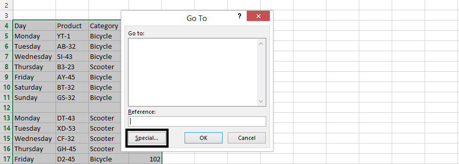 Excel sorting special