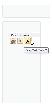 Excel copy to Word Keep Text Only