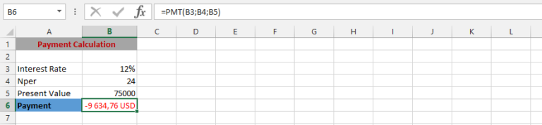 How to Use Pmt Function in Excel - Best Excel Tutorial