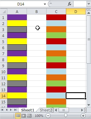 Excel Conditional Formatting Third Fourth