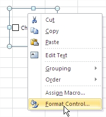 Checkbox Format Control