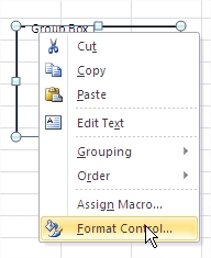 Group Box Format Control