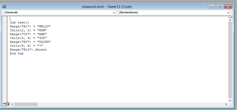 How to Reference a Cell in Excel Vba - Best Excel Tutorial