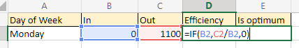 lambda efficiency correction for input value