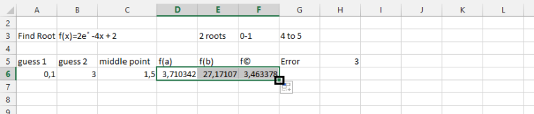 Bisection Method Calculator in Excel - Best Excel Tutorial