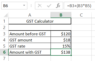 gst calculated