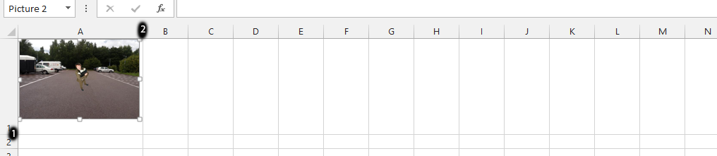 Excel insert pictures reduce size