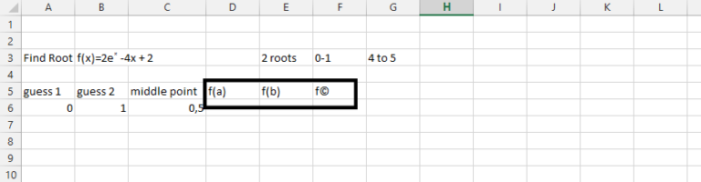 Bisection Method Calculator in Excel - Best Excel Tutorial