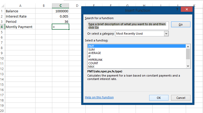 pmt function