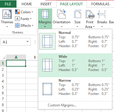 select margin