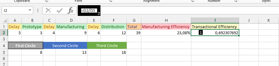 Excel transactional efficiency