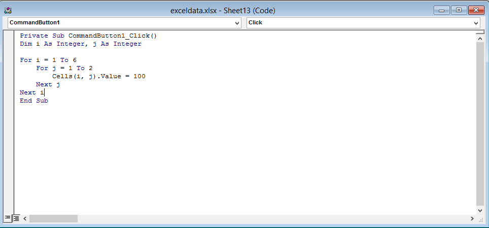 Multiple Loops vba code