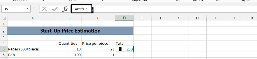 estimate calculator multiply