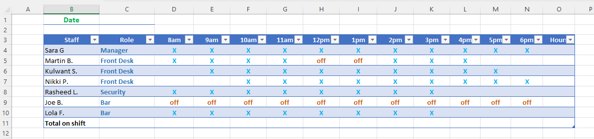 rota template