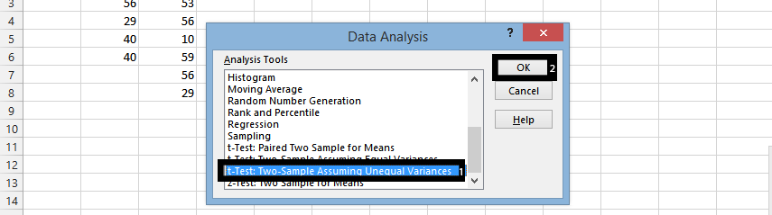 hypothesis testing ttext two-sample assuming unequal variances
