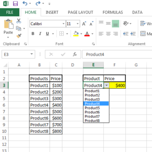 How to Use Vlookup with a Drop Down List - Best Excel Tutorial