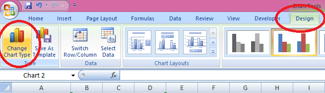 Change Chart Type grouped