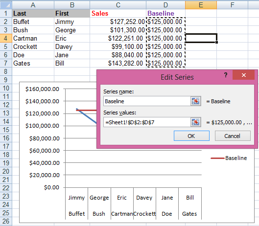 chart with scrollbar edit series