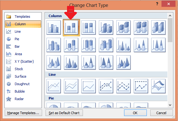 chart grouped stacked column