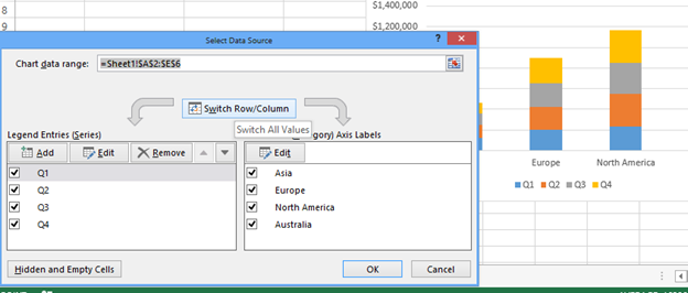 Switch Row Column