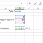 excel t.dist function