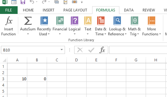 circular reference formulas tab
