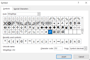 How to insert a check mark symbol? - Best Excel Tutorial