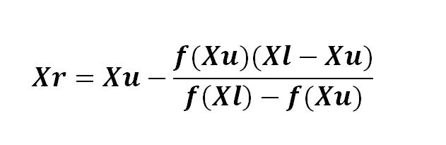 excel false position equation