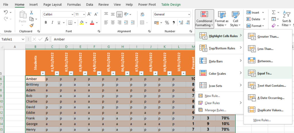 How To Create An Attendance Sheet In Excel - Best Excel Tutorial
