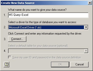 create new data source