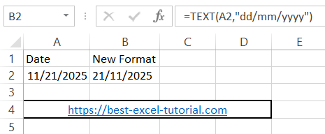 excel text function